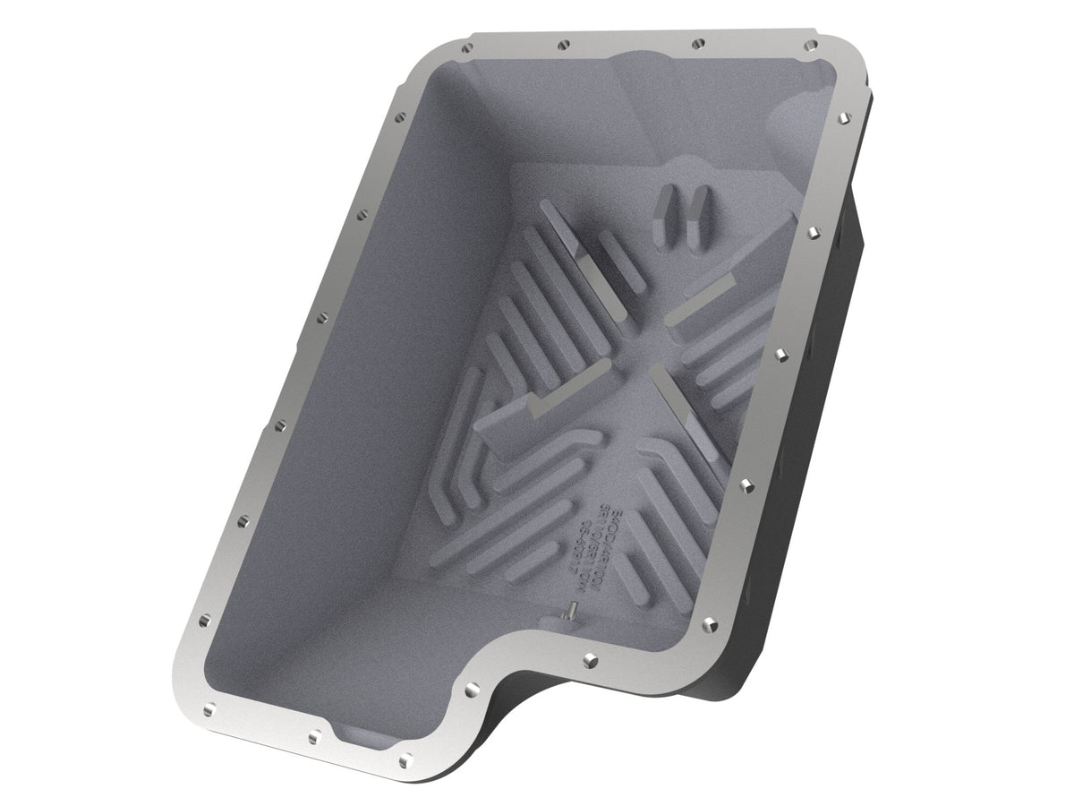 afe Transmission Pan (Black); Ford Diesel Trucks 03-10 V8-6.0/6.4L (td) - 46-70122-1