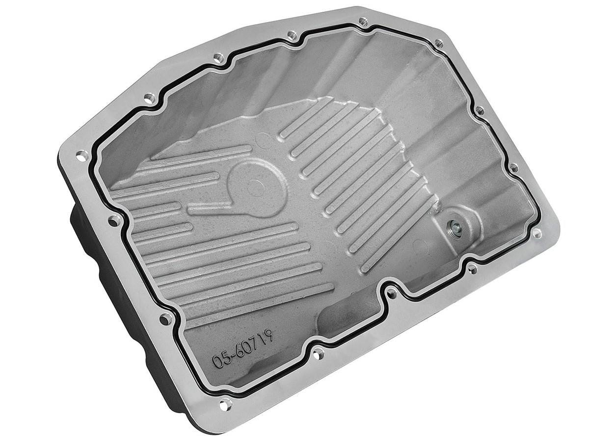 AFE Pro Series Engine Oil Pan Black w/Machined Fins; 11-16 Ford Powerstroke V8-6.7L (td) - 46-70322