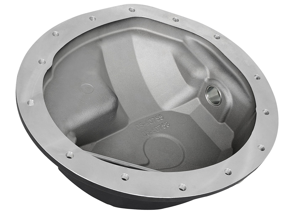 aFe Power Pro Series Rear Differential Cover Black w/Machined Fins 16-17 Nissan Titan XD(AAM 9.5-14) - 46-70362