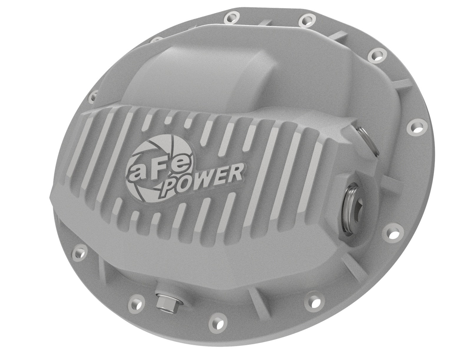 aFe Power Street Series Front Differential Cover Raw w/ Machined Fins 13-18 RAM V8 5.7/6.4L - 46-70400