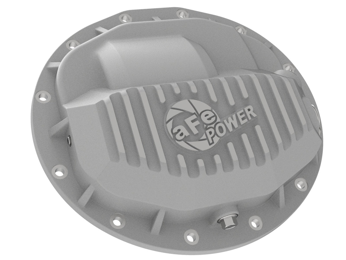 aFe Power Street Series Front Differential Cover Raw w/ Machined Fins 13-18 RAM V8 5.7/6.4L - 46-70400