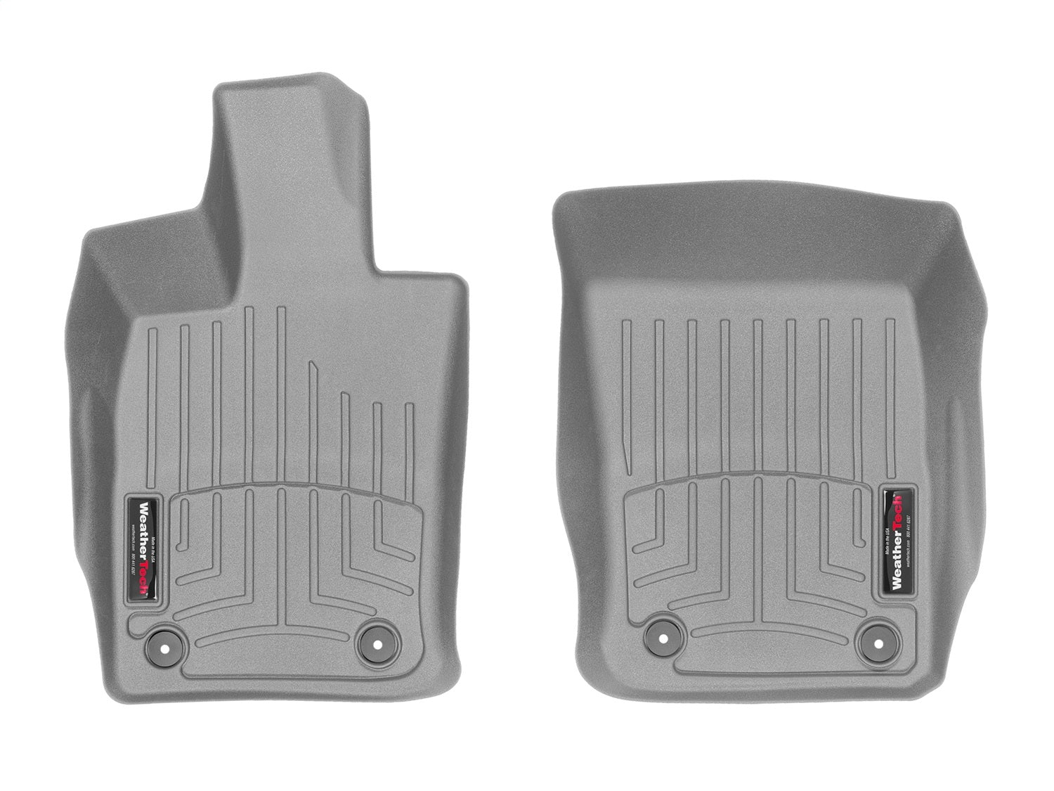 Weathertech - FloorLiner™ DigitalFit® Gray Front & Rear Set 17-23 Porsche Panamera - 461180-1-2