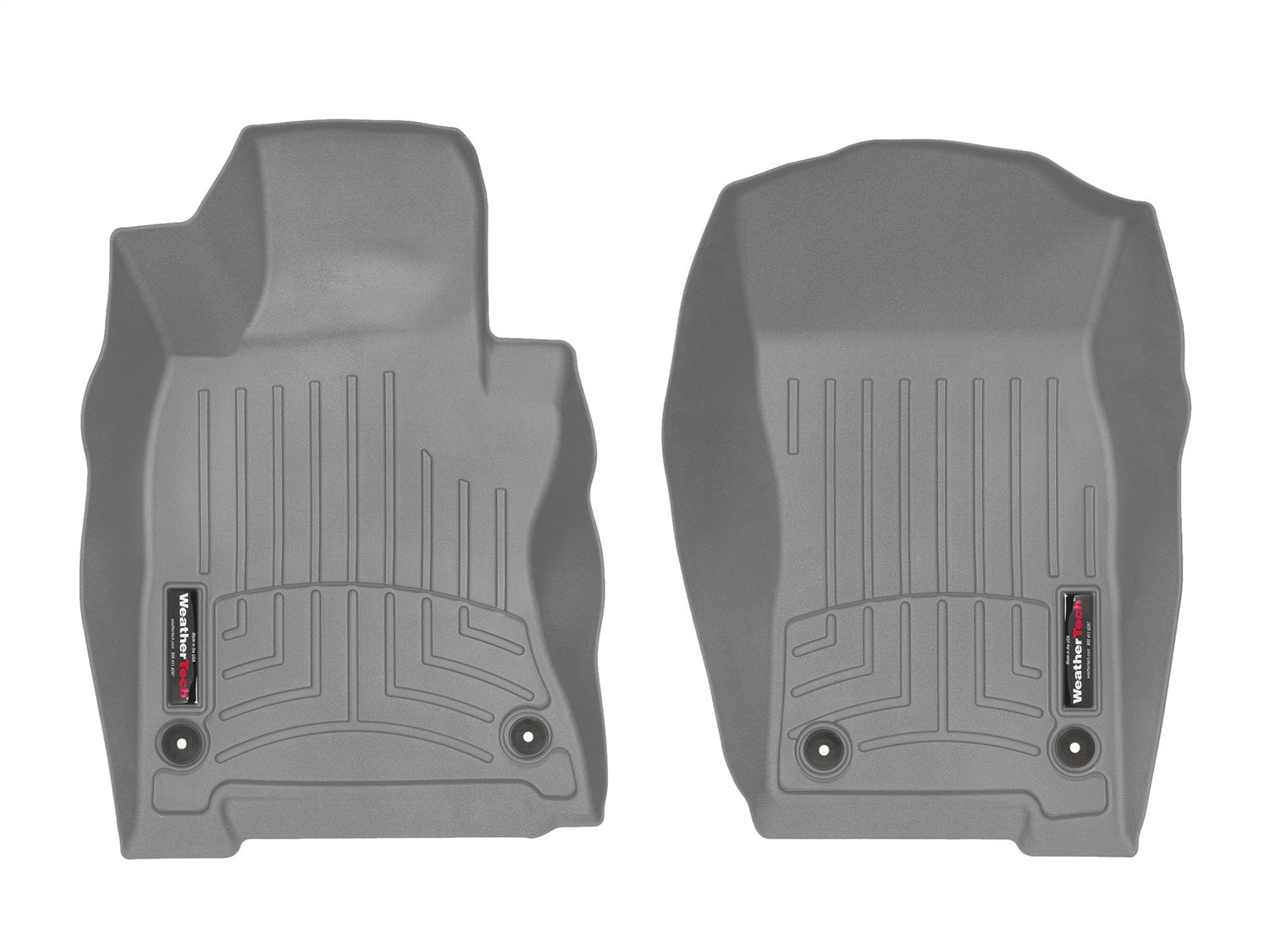 Weathertech - FloorLiner™ DigitalFit® Gray Front & Rear Set - 461258-1-2
