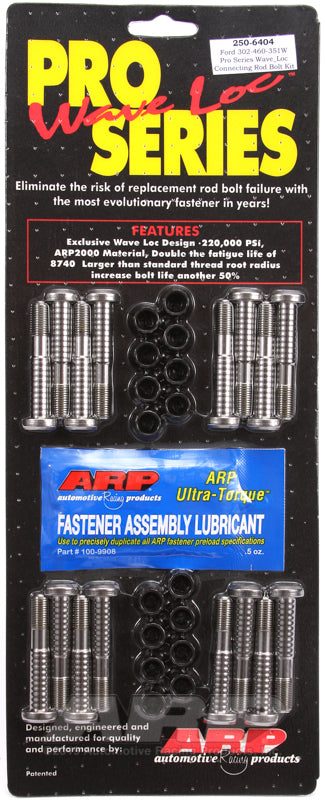 ARP Ford Boss 302-429-460-351W wave-loc rod bolt kit - 250-6404