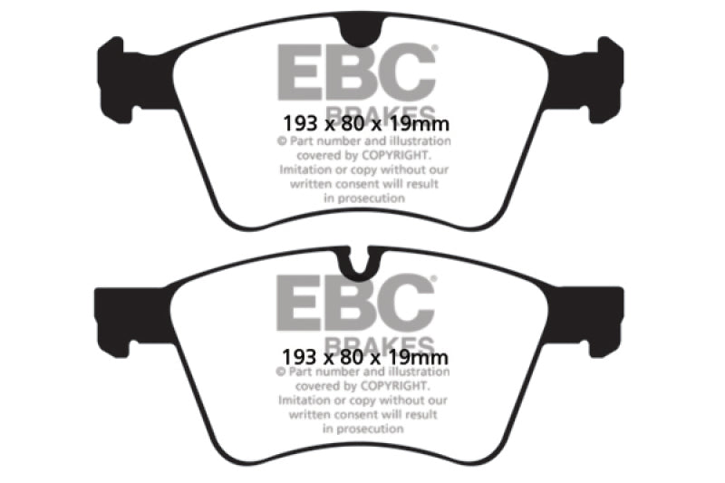 EBC 08-10 Mercedes-Benz GL320 3.0 TD (373mm Front Rotors) Yellowstuff Front Brake Pads - DP41860R
