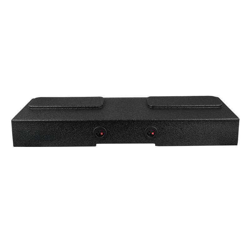 DS18 4 x 8in Forward Firing Underseat Ported Box Subwoofer Enclosure Black Spray Liner Paint Finish - EBM-FFPUFCG-4X8 - detail view