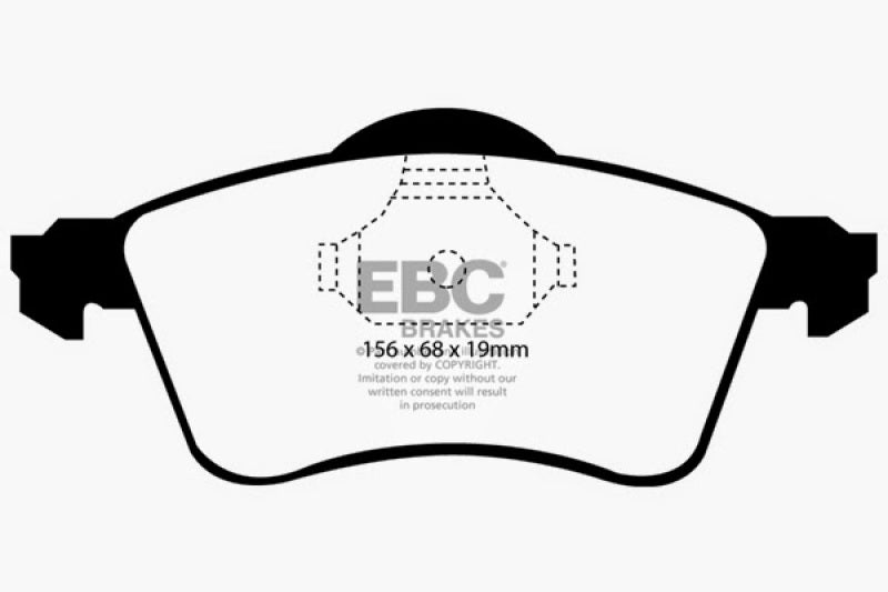 EBC 97-98 Volkswagen Eurovan 2.5 Greenstuff Front Brake Pads - DP61115