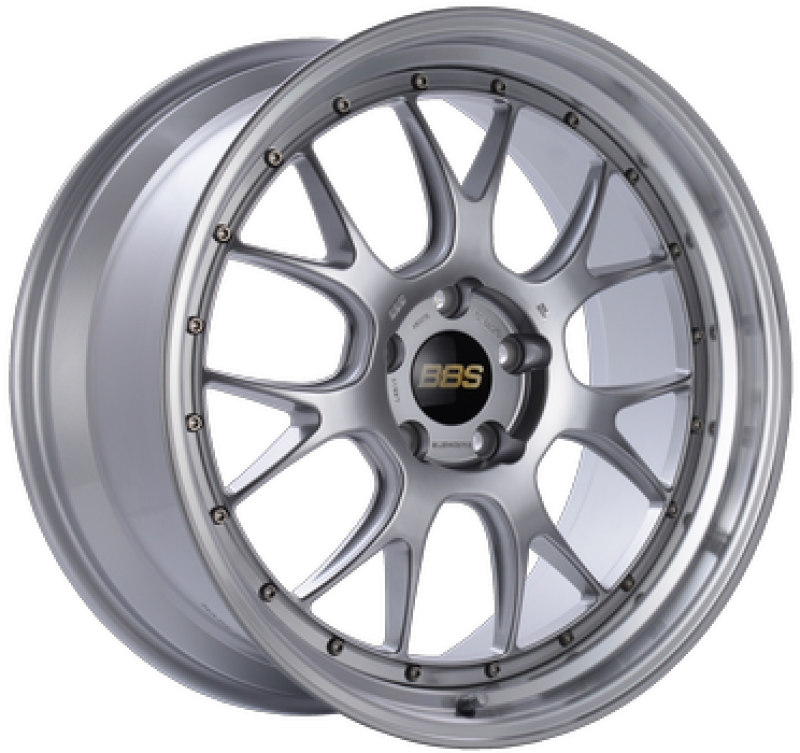 BBS LM-R 19x8.5 5x112 ET30 Diamond Silver w/ Diamond Machined Lip Wheel  - 82mm PFS/Clip Required - LM348DSPK