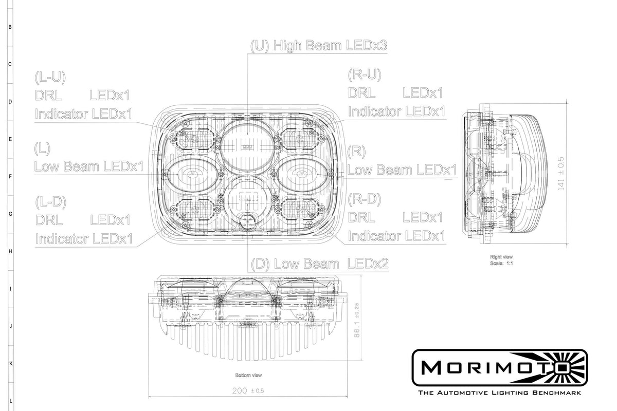 Morimoto - Sealed Beam: Morimoto Sealed5 (5x7) - LF268