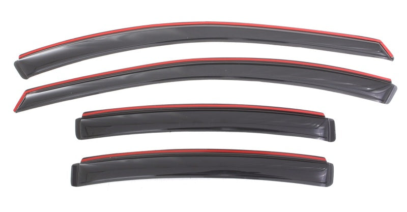 AVS 11-15 Chevy Cruze Ventvisor In-Channel Front &amp; Rear Window Deflectors 4pc - Smoke - 194611