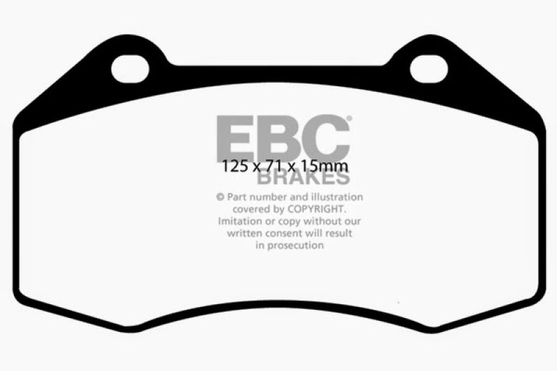EBC 07-08 Chevrolet Cobalt 2.0 Supercharged (SS) Ultimax2 Front Brake Pads - UD1379 for 2007-2010 Chevrolet Cobalt - front vi