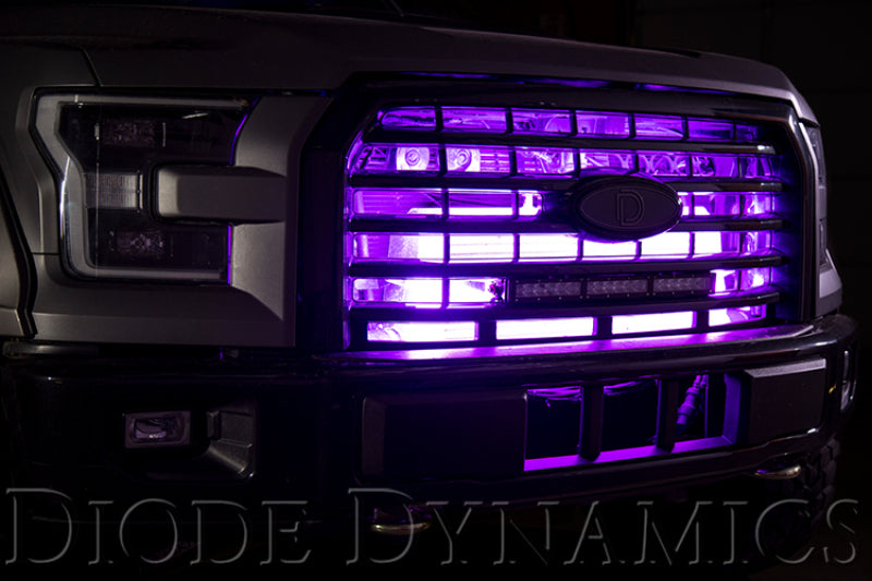 Diode Dynamics RGBW Grille Strip Kit 4pc Multicolor - DD0445