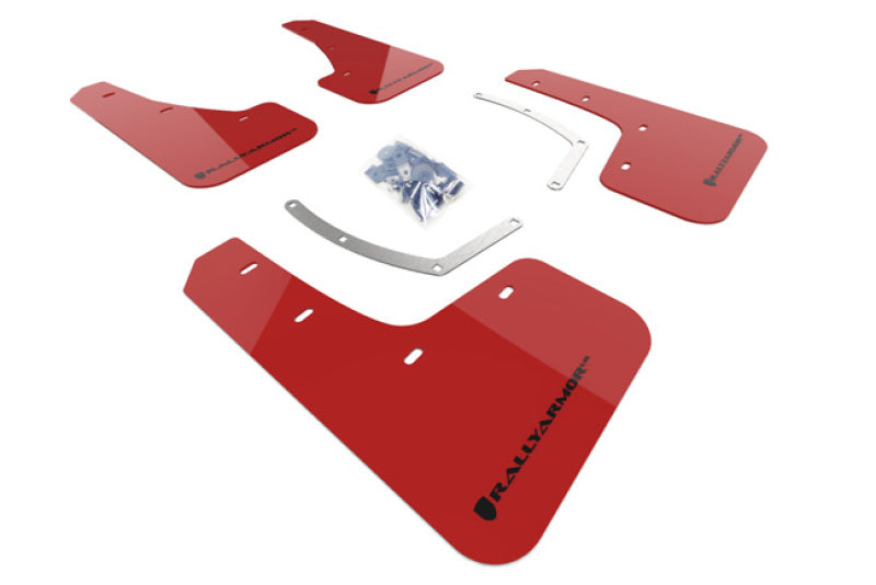 Rally Armor 18-22 Subaru Ascent Red UR Mud Flap w/ Black Logo - MF49-UR-RD/BLK