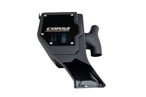 Corsa 21-24 Ford Bronco 2.7L Closed Box Air Intake With Donaldson Powercore Dry Filter - 470036