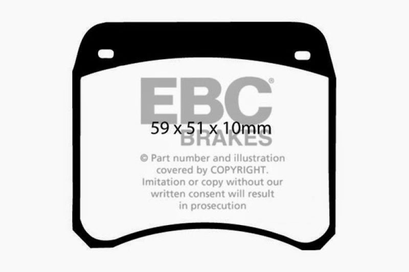 EBC 63-69 Rover Mini Cooper Greenstuff Front Brake Pads - DP2128