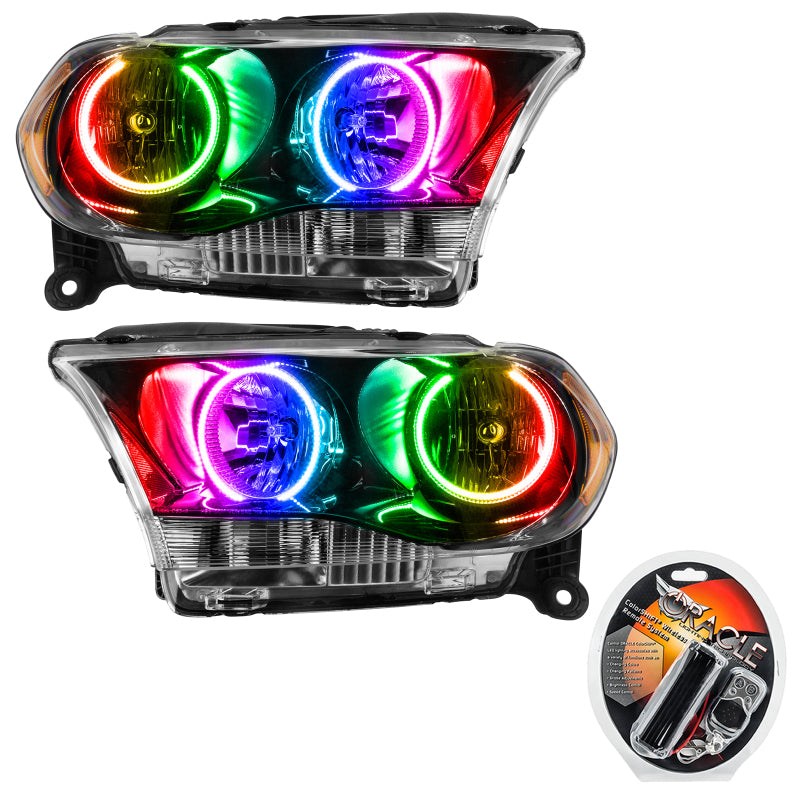 Oracle 11-13 Dodge Durango SMD HL Halogen - Black - ColorSHIFT SEE WARRANTY - 7102-330