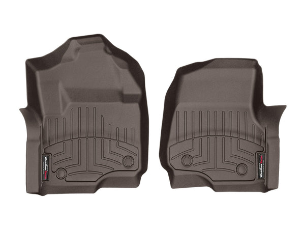 Weathertech - FloorLiner™ DigitalFit® Cocoa Front & Rear Set 17-25 Ford F-250 / 17-25 Ford F-350 / 17 Ford F-450-Super-D