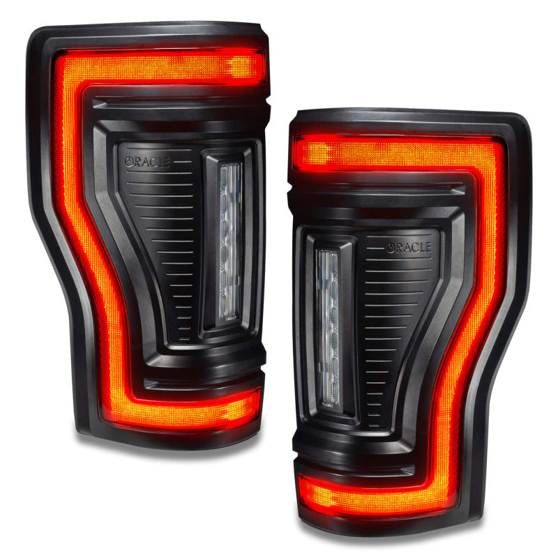 Oracle Lighting 17-22 Ford F-250/350 (Black Series) Flush Mount LED Tail Lights SEE WARRANTY - 5896-504-T