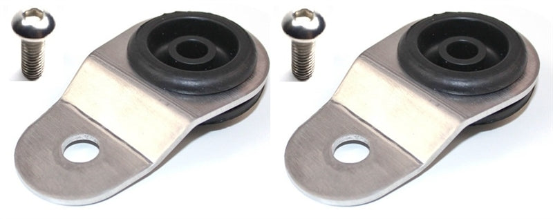 Torque Solution Radiator Mount Combo with Inserts (Silver) : Mitsubishi Evolution 7/8/9 - TS-EV-010IC
