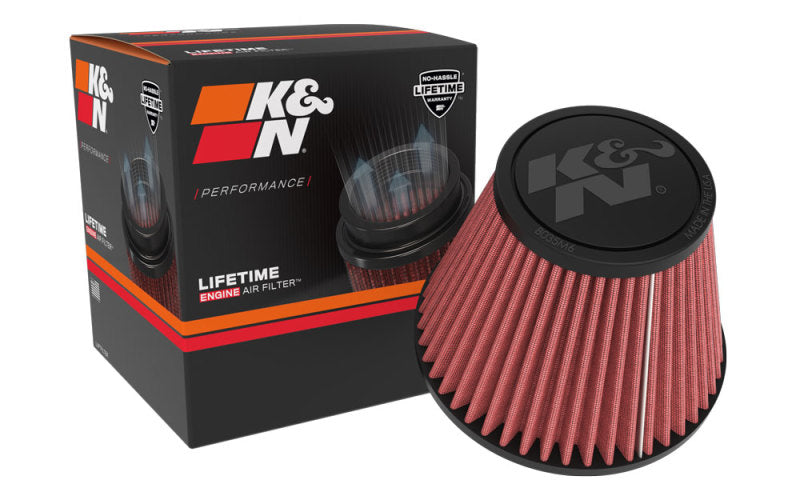 K&amp;N Universal Tapered Filter 3.156 Flange ID x 5.781in Base OD x 3.5in Top OD x 4.531in Height - RU-9670