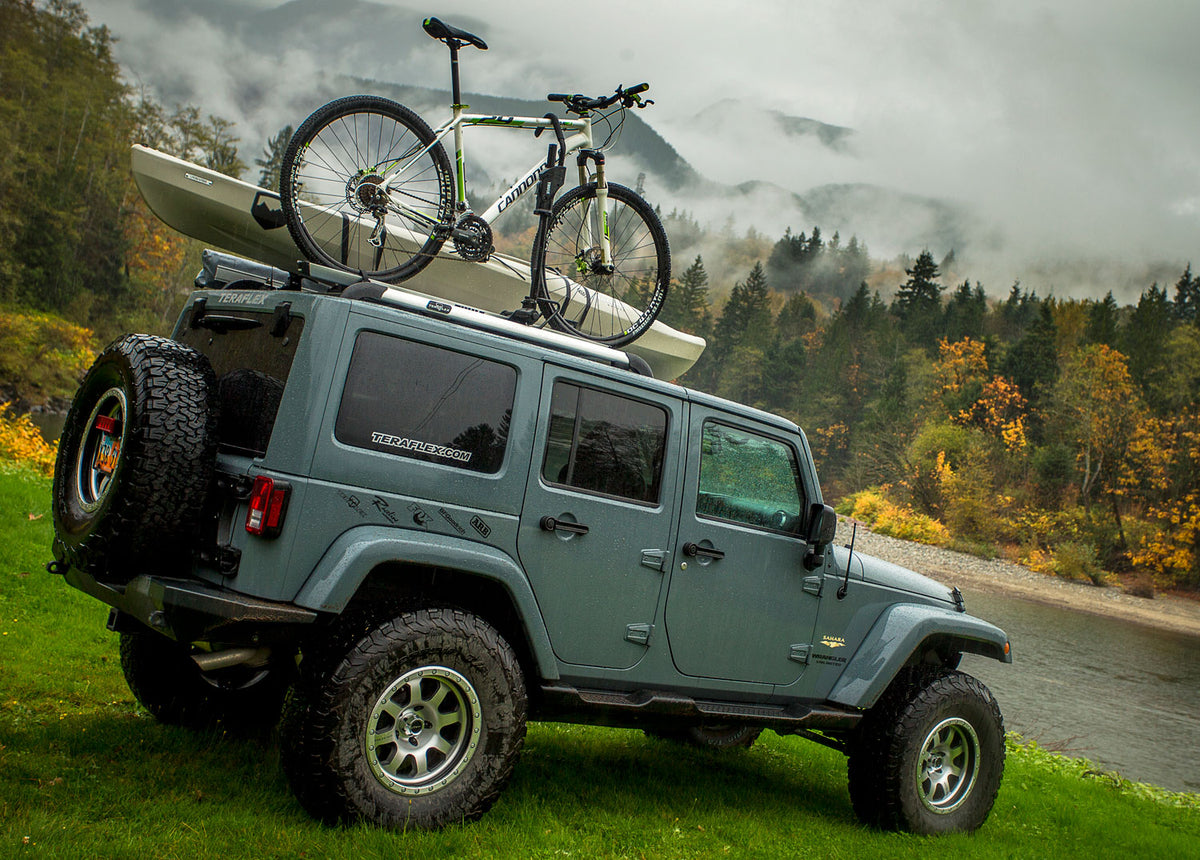 Teraflex Jk4 Nebo Roof Rack Main Rail Kit -silver