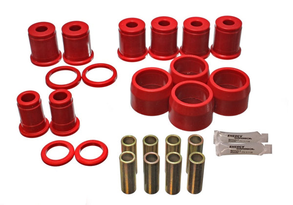 Energy Suspension Rear Cntrl Arm W/Thrust Washrs - Red - 3.3149R for 1965-1970 Chevrolet Bel Air - front view