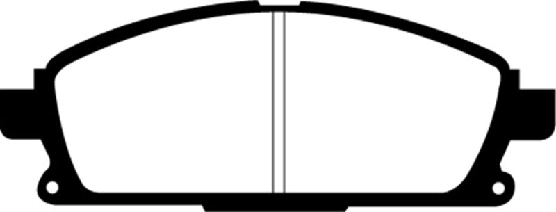 EBC 03-06 Acura MDX 3.5 Ultimax2 Front Brake Pads - UD691 for 1996-2004 Nissan Pathfinder - angle view