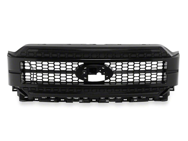 Raxiom 21-23 Ford F-150/ Exc.Raptor CXR Series LED Upper Replacement Grille with White DRL- Black - T596988 - close-up view 5