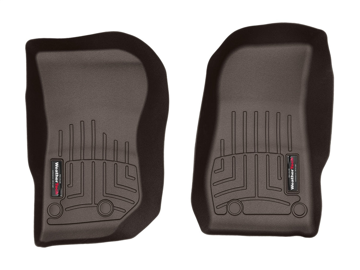 Weathertech - FloorLiner™ DigitalFit® Cocoa Front & Rear Set 14-18 Jeep Wrangler - 47573-1-2