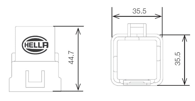 Hella Relay 12V 20/40A Spdt Res Wthr - 007794321