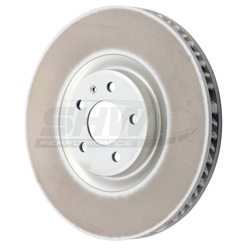 SHW 19-21 Porsche Macan S 3.0L Left Front Smooth Monobloc Brake Rotor (95B615301AA) - PFL39527 for 2019-2025 Porsche Macan - 