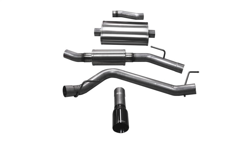 Corsa 2020-2024 Jeep Gladiator JT 3.0in Cat-Back Single Touring Side Exit w/ 4.0in Black Tip - 21062BLK