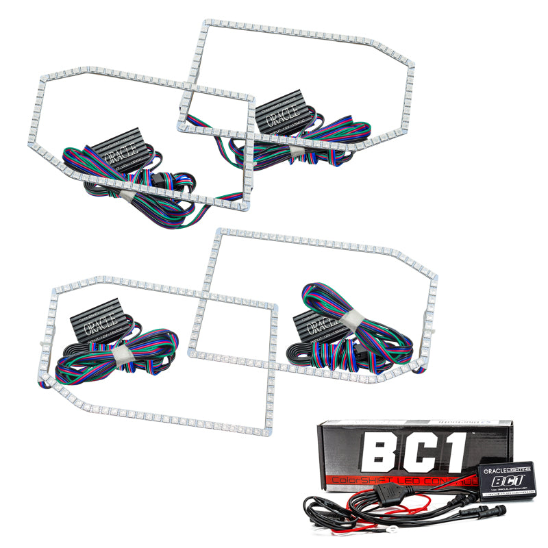 Oracle Chevy Silverado 14-15 Halo Kit Non-Projector Style - ColorSHIFT w/ BC1 Cntrl- 2271-335