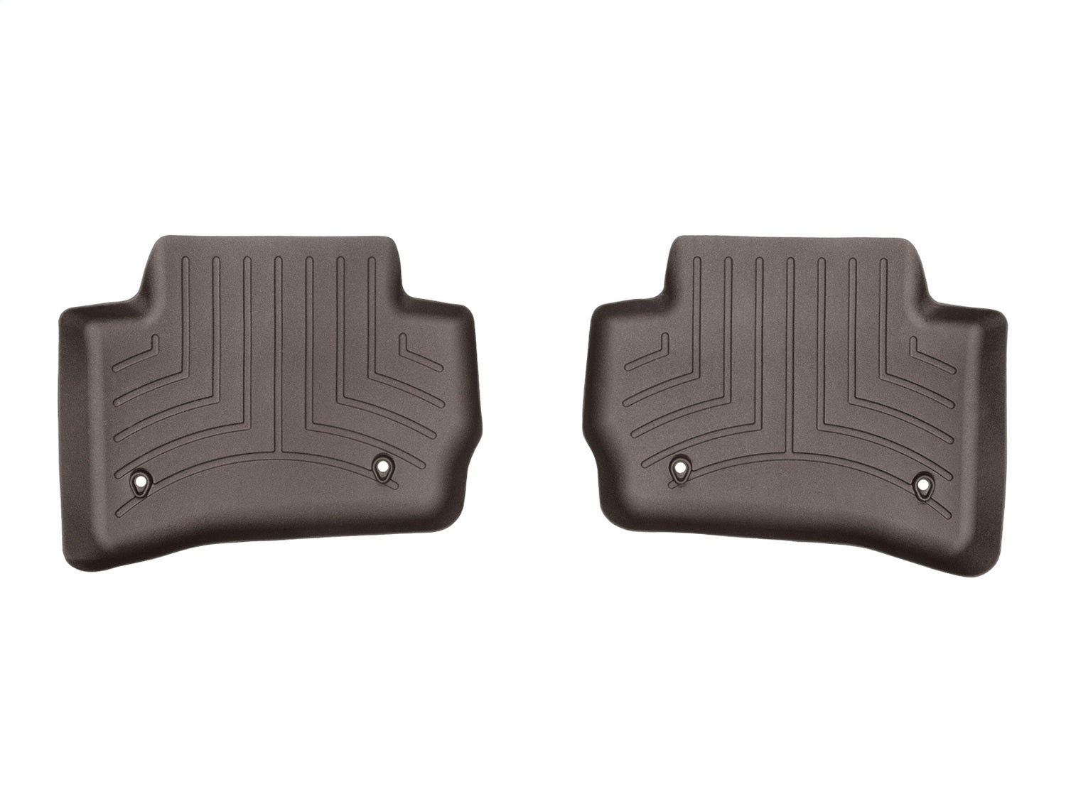 Weathertech - FloorLiner™ DigitalFit® - Cocoa Rear 17-26 Jaguar F-Pace / 18-26 Land Rover Range-Rover-Velar - 479632