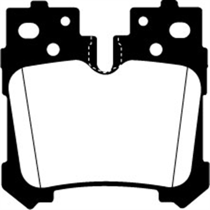 EBC 07+ Lexus LS460 4.6 Redstuff Rear Brake Pads - DP31812C for 2007-2023 Lexus LS - detail view
