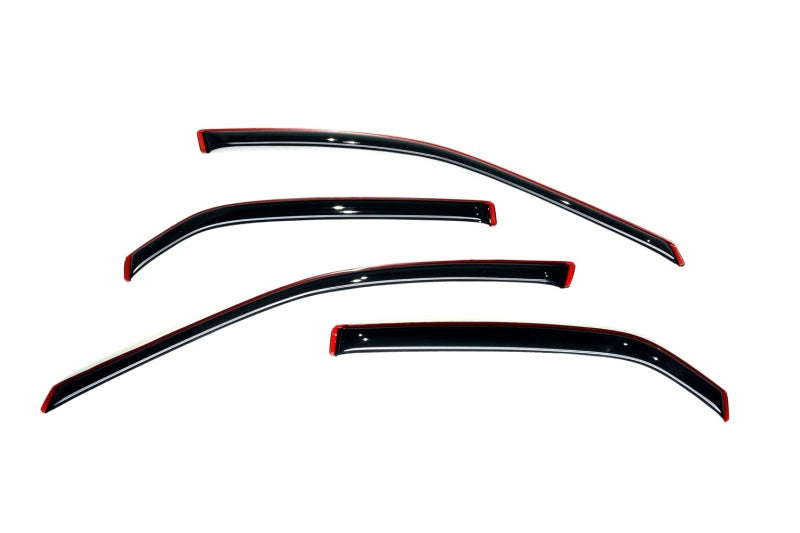 AVS 98-02 Honda Accord Ventvisor In-Channel Front &amp; Rear Window Deflectors 4pc - Smoke - 194959