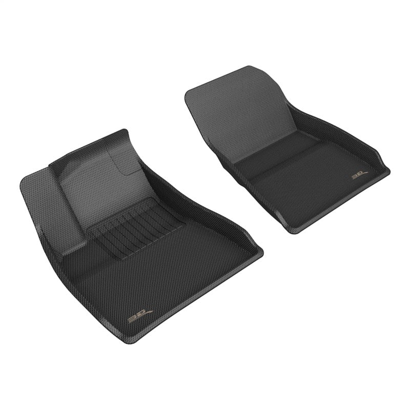 3D Maxpider 2024+ Tesla Model 3 Kagu 1st Row Floormat - Black - L1TL06911509