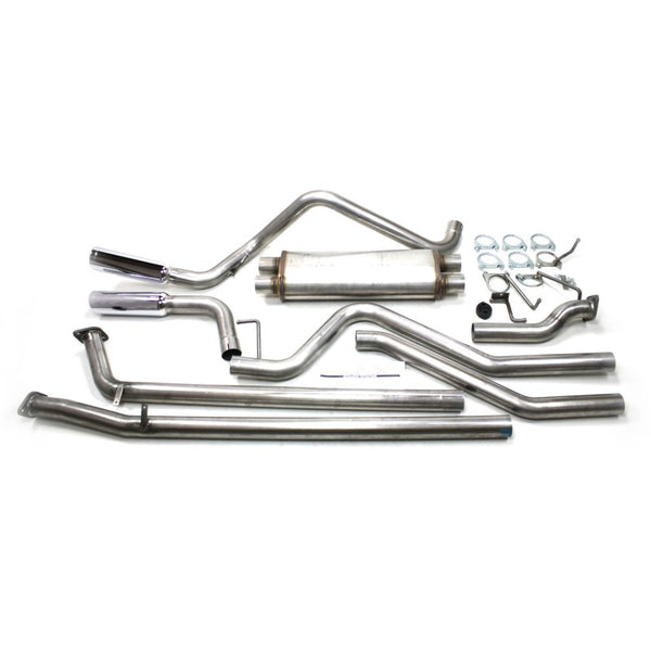 JBA 07-20 Toyota Tundra 4.6L/4.7L/5.7L 409SS Pass Side Dual Exit Cat-Back Exhaust - 40-9004 for 2007-2021 Toyota Tundra - fro