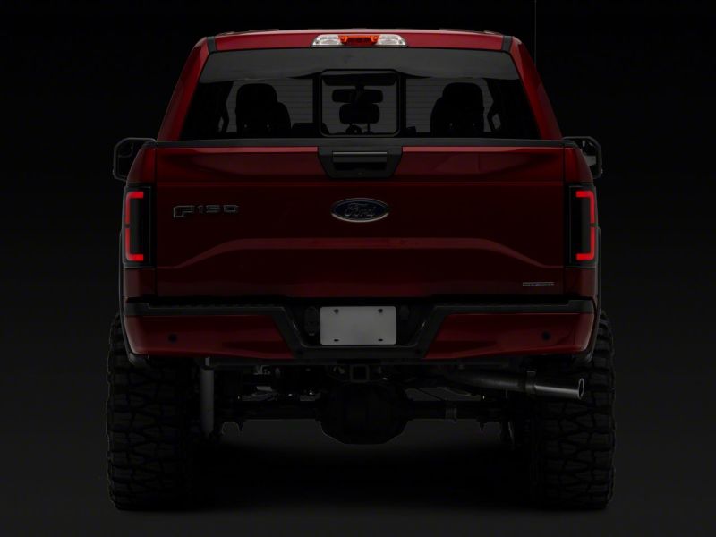 Raxiom 15-17 Ford F-150 Axial Series LED Tail Lights- Blk Housing (Smoked Lens) - T569481