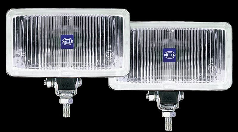 Hella 450 H3 12V SAE/ECE Fog Lamp Kit Clear - Rectangle (Includes 2 Lamps) - 005860601