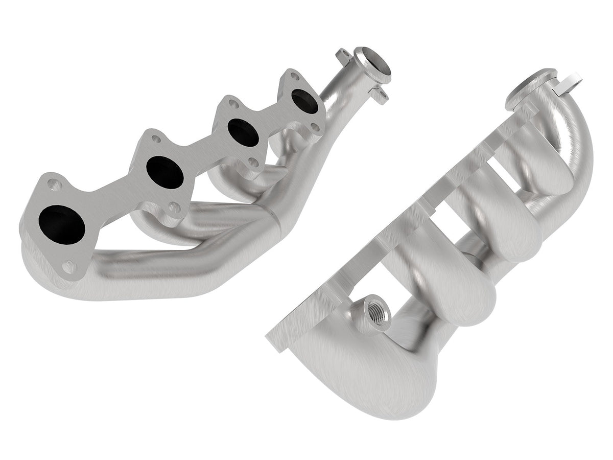 aFe Twisted Steel 1.75-2in 304 SS Headers 03-07 Ford Diesel Trucks V8-6.0L (td) - 48-33022