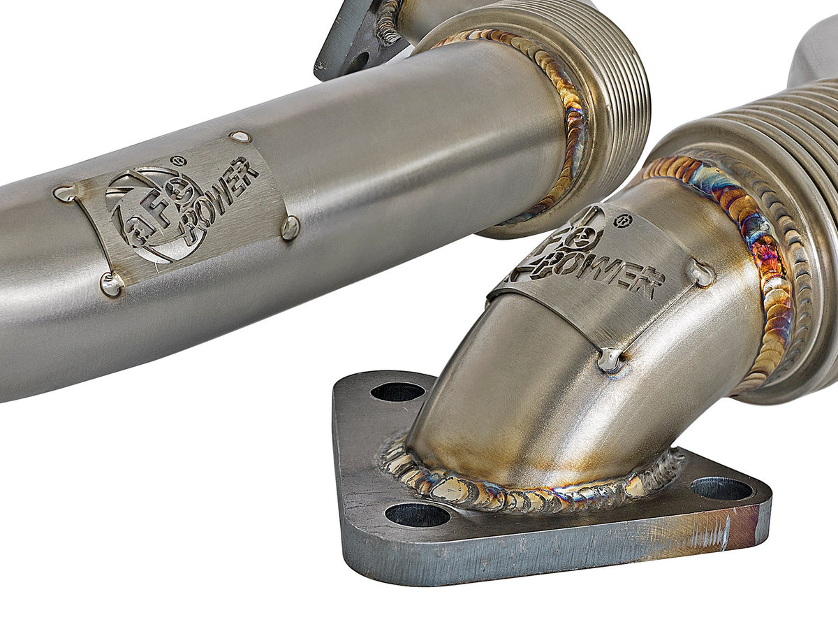 afe Twisted Steel Up-Pipe GM Diesel Trucks 01-04 V8-6.6L (td) LB7 - 48-34009