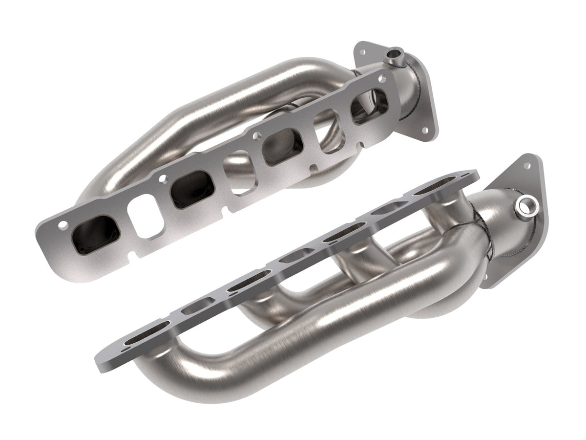aFe 21-22 Jeep Wrangler 392 Twisted Steel Header 1-7/8 IN to 2-3/4 IN 304 w/ Raw Finish - 48-38031