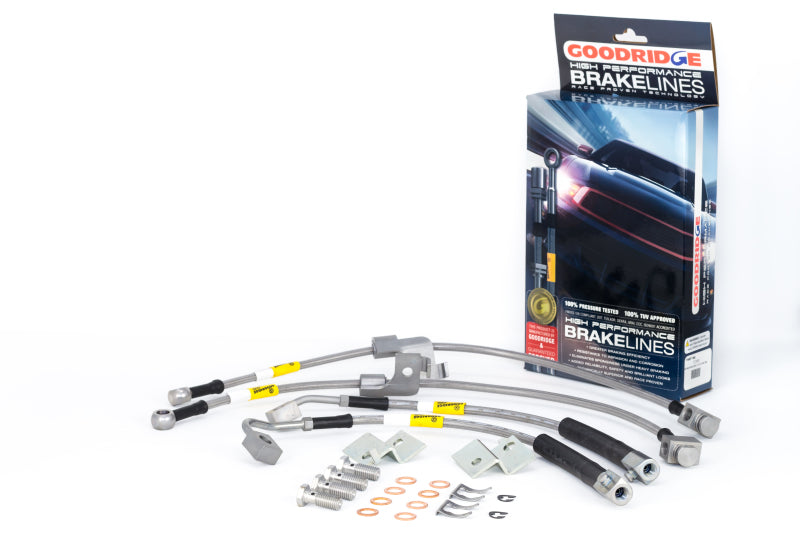 Clearance - Goodridge 15-17 Ford Mustang GT Stainless Steel Brake Line Kit