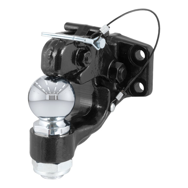 CURT 48200 Pintle Hitch with 2-5/16-Inch Trailer Ball, 16,000 lbs, Mount Required