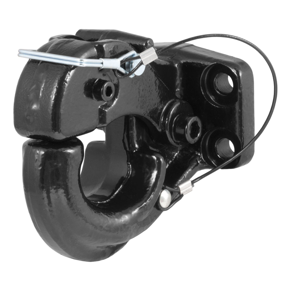 CURT 48210 Pintle Hook Hitch 20,000 lbs, Fits 2-1/2 to 3-Inch Lunette Ring, Mount Required