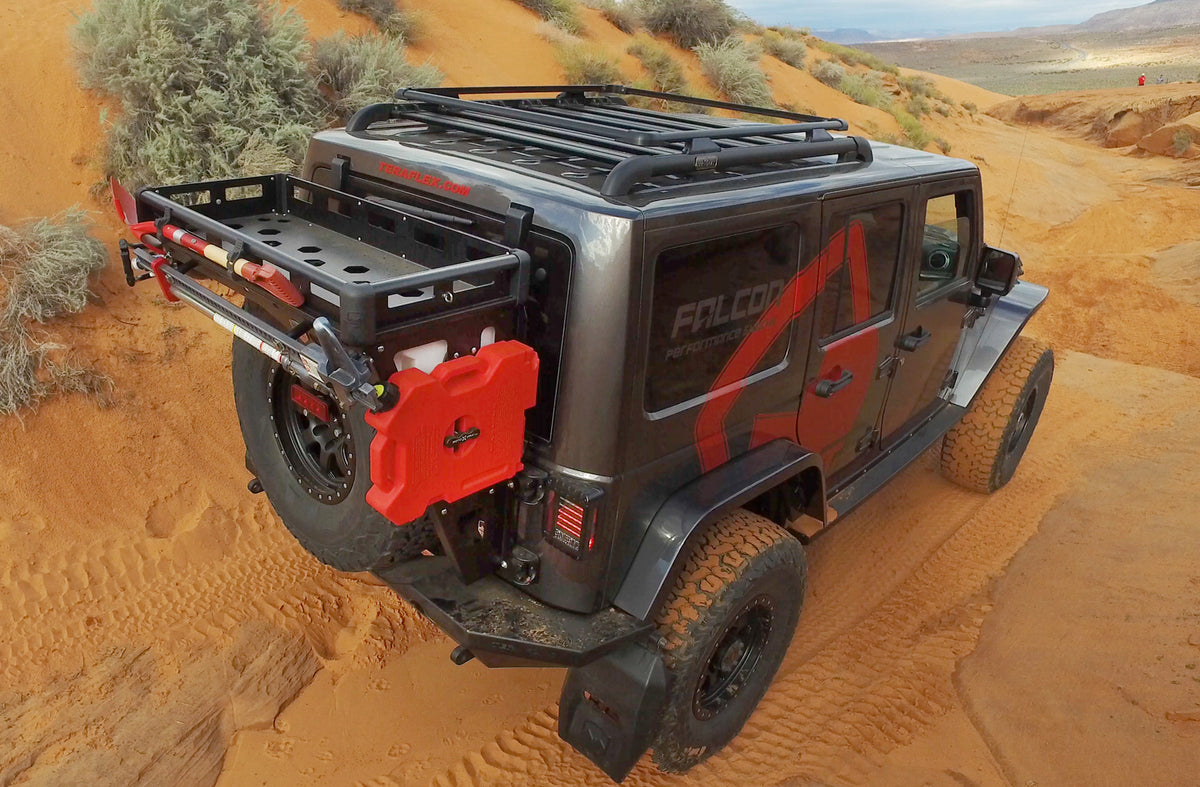 Teraflex JK Alta Cargo Rack - Silver Rails