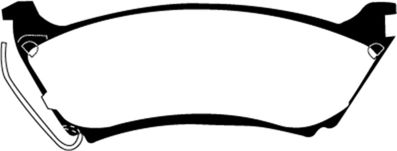 EBC 98 Mercedes-Benz M-Class (ML) ML320 3.2 Greenstuff Rear Brake Pads - DP61233