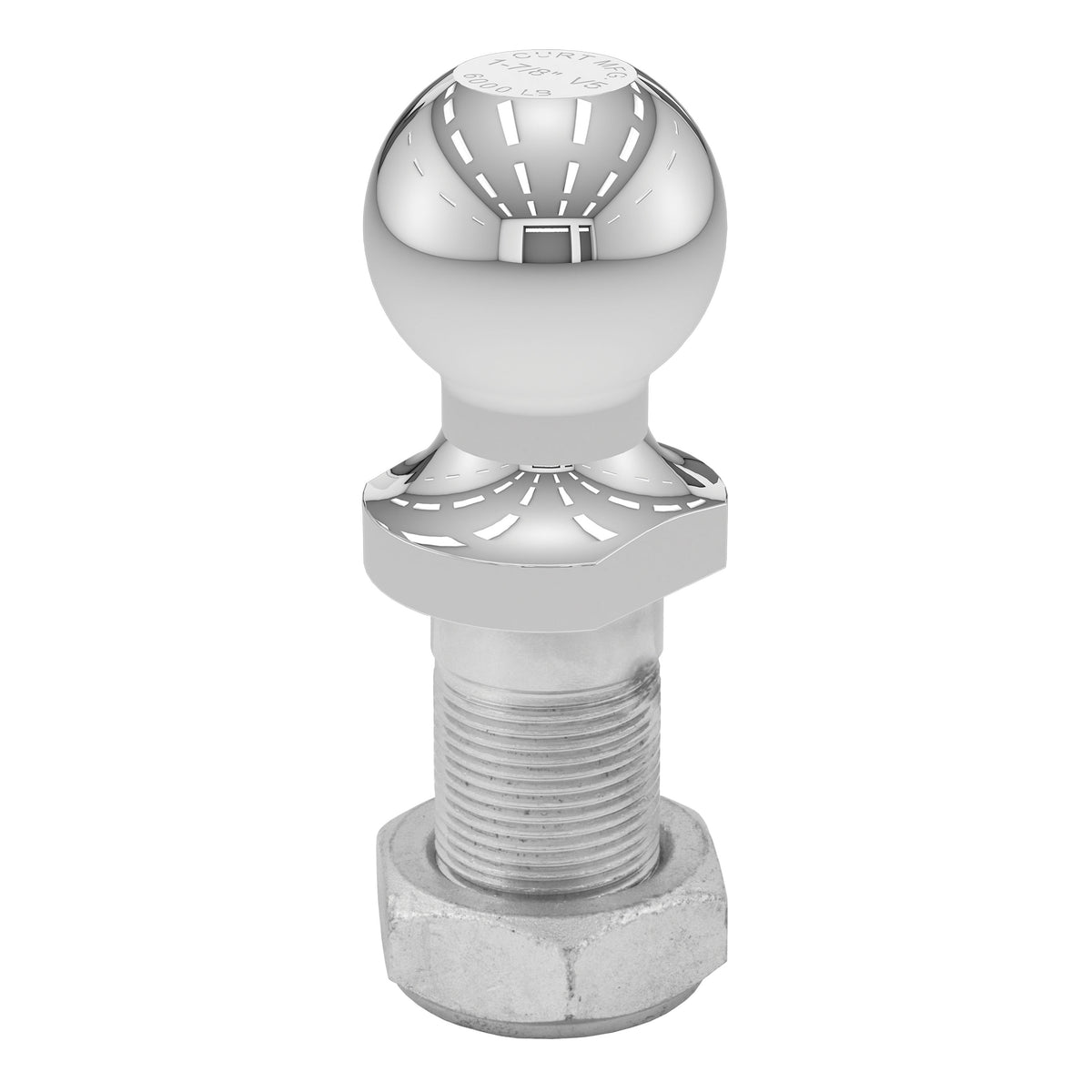 CURT 48810 Replacement 1-7/8-Inch Pintle Hitch Ball, 6,000 lbs, 1-1/4-Inch Shank Diameter
