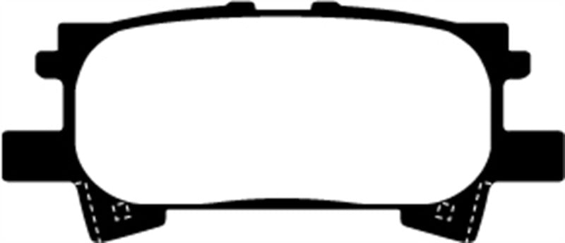EBC 04-07 Lexus RX330 3.3 Ultimax2 Rear Brake Pads - UD996 for 2004-2009 Lexus RX - angle view
